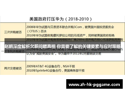 赵鹏深度解析欠薪问题真相 你需要了解的关键要素与应对策略